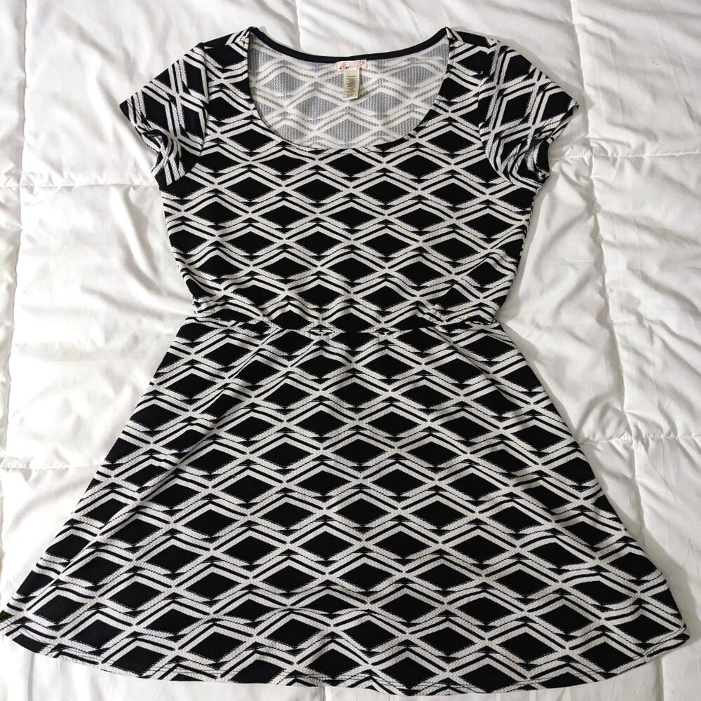 L8ter Women's Geometric Dress, XL